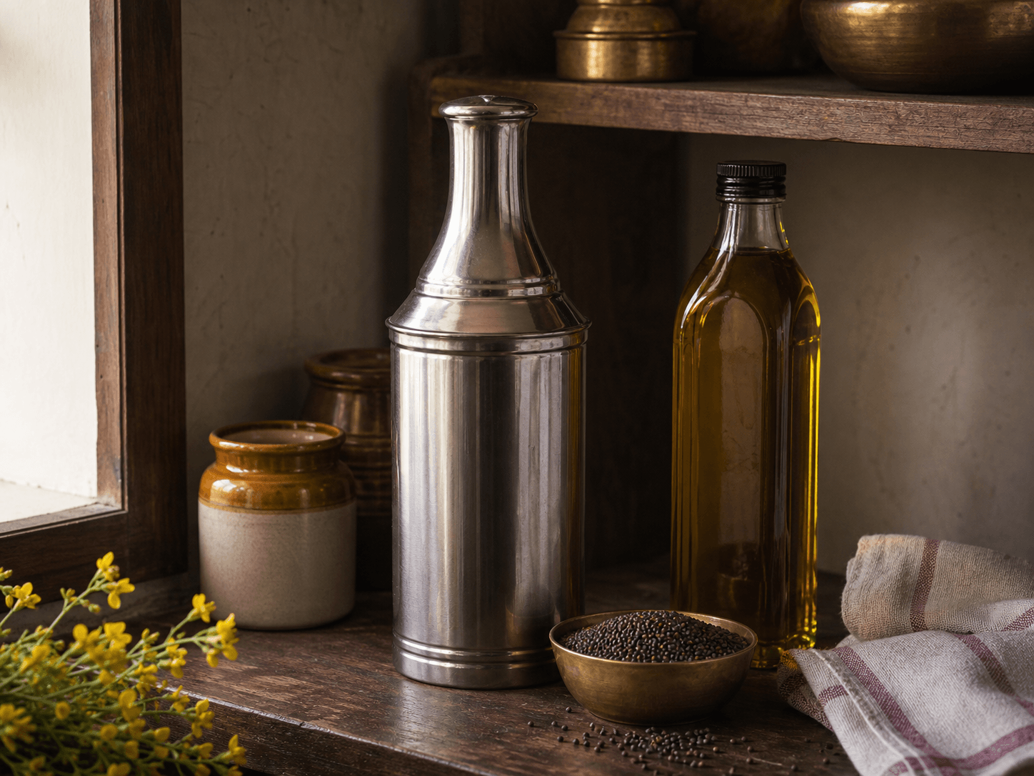 How to Store Mustard Oil — and Why Dadi's Steel Kuppi Worked