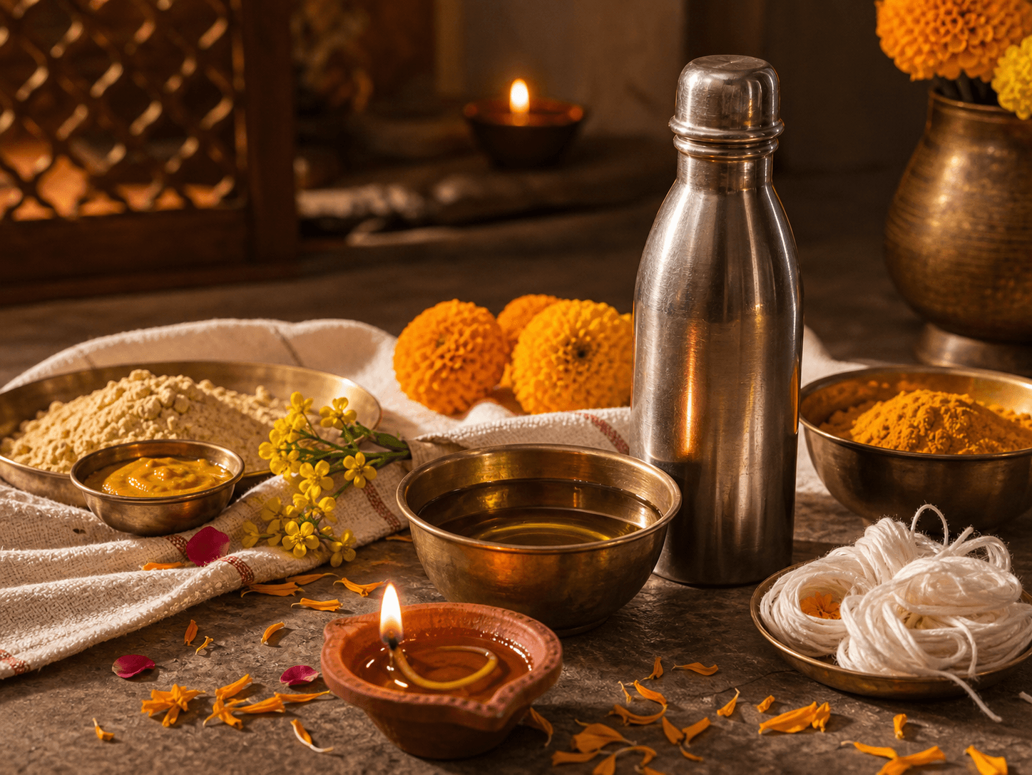 Diya, Ubtan, Kuppi: The Non-Cooking Life of Mustard Oil