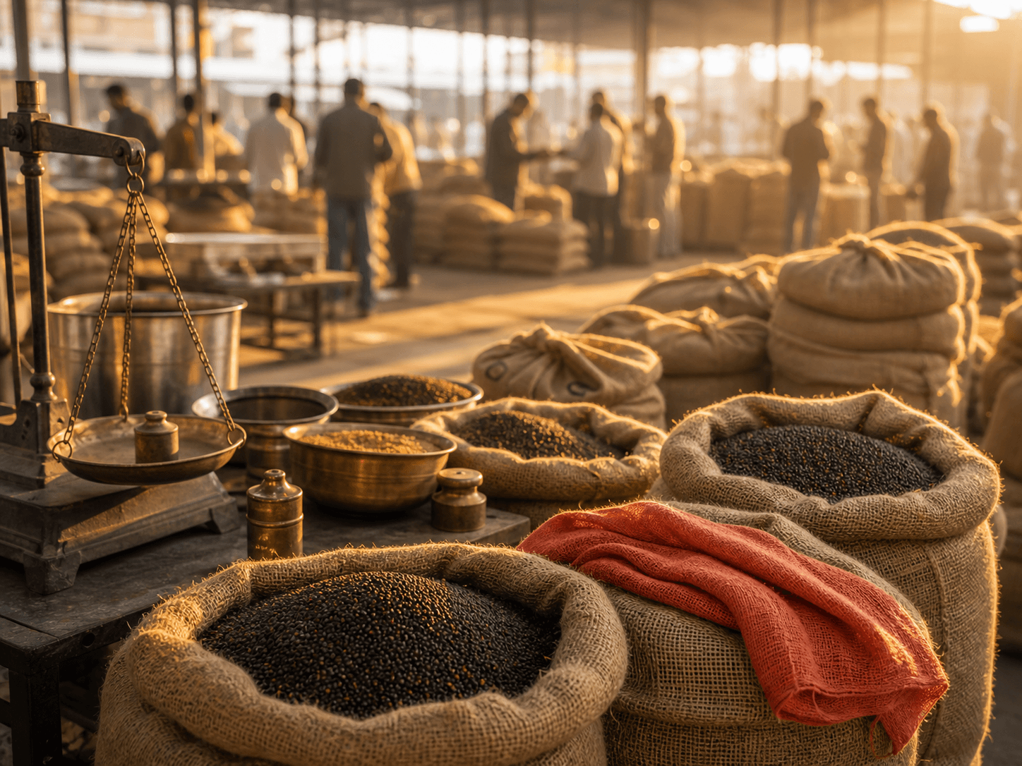 One Morning at the Bharatpur Mandi