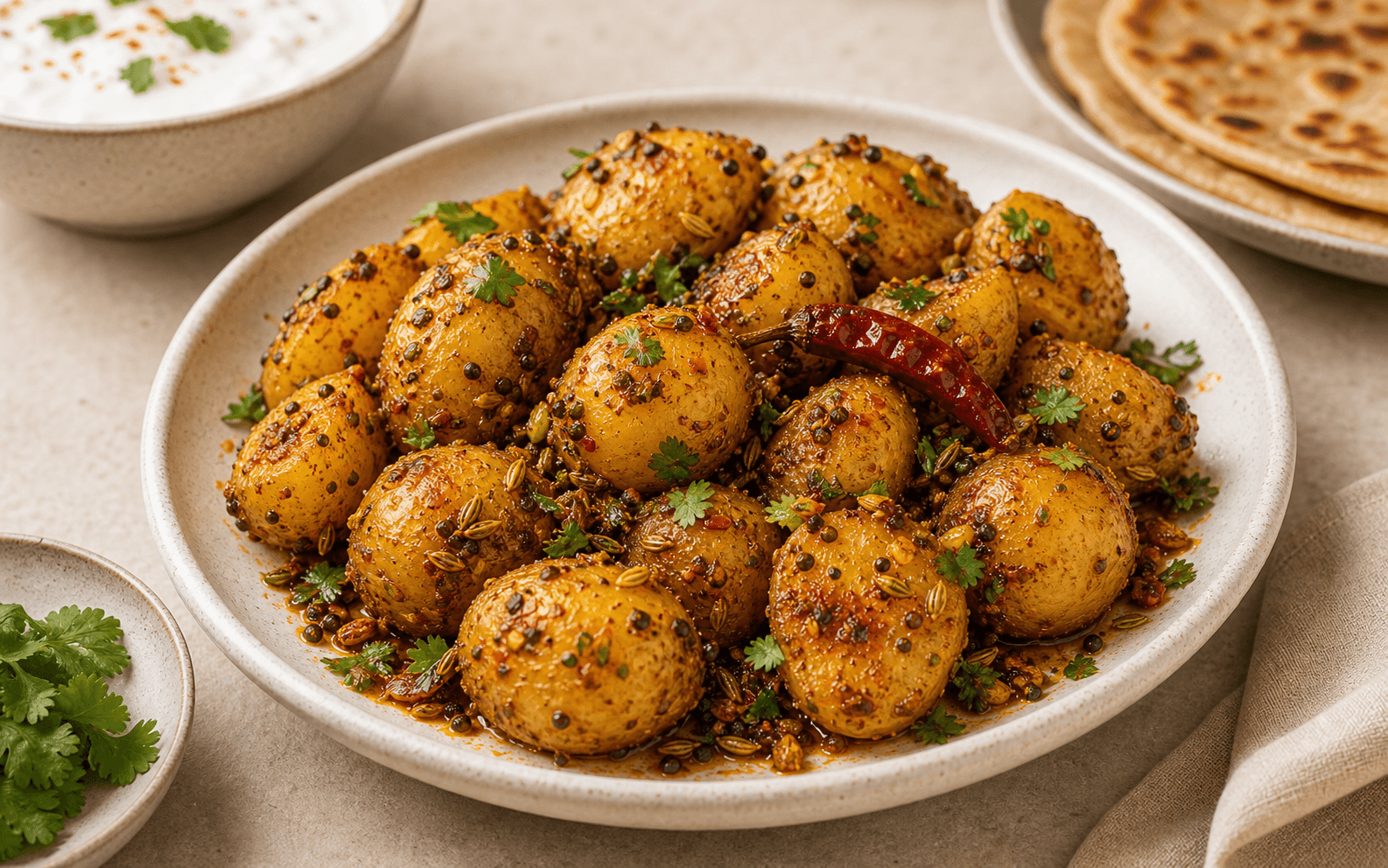 Achari Aloo vegetarian recipe
