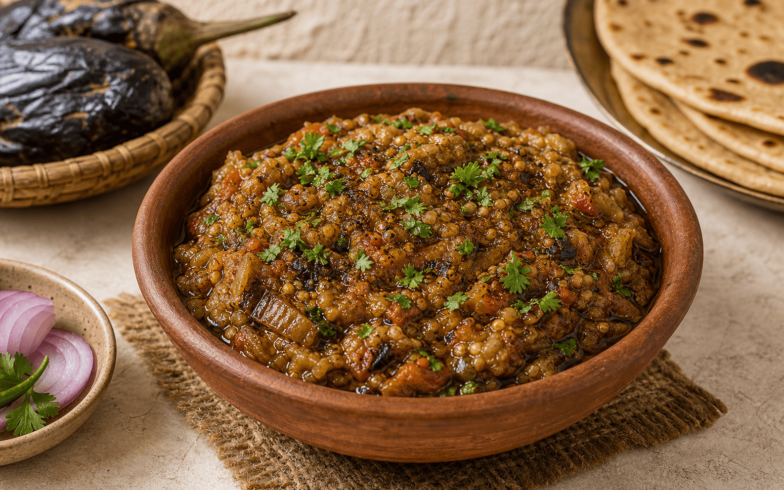 Baingan Bharta vegetarian recipe
