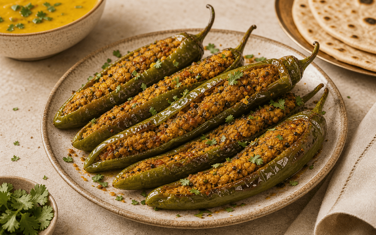Bharwa Mirch vegetarian recipe