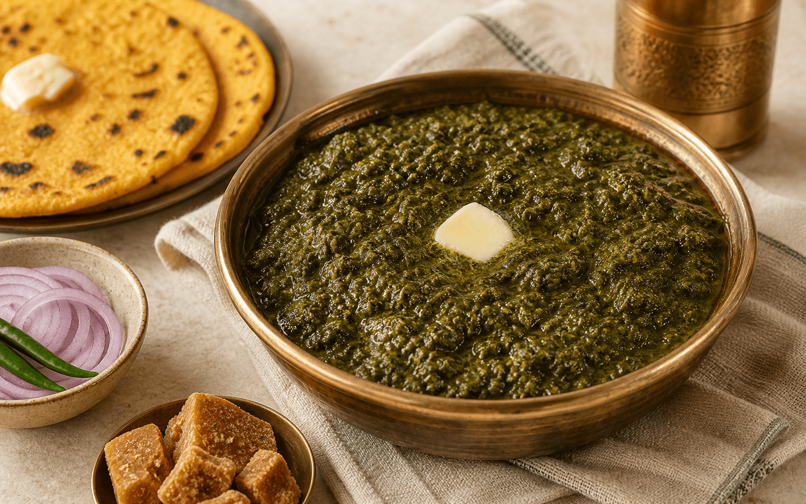 Sarson da Saag vegetarian recipe