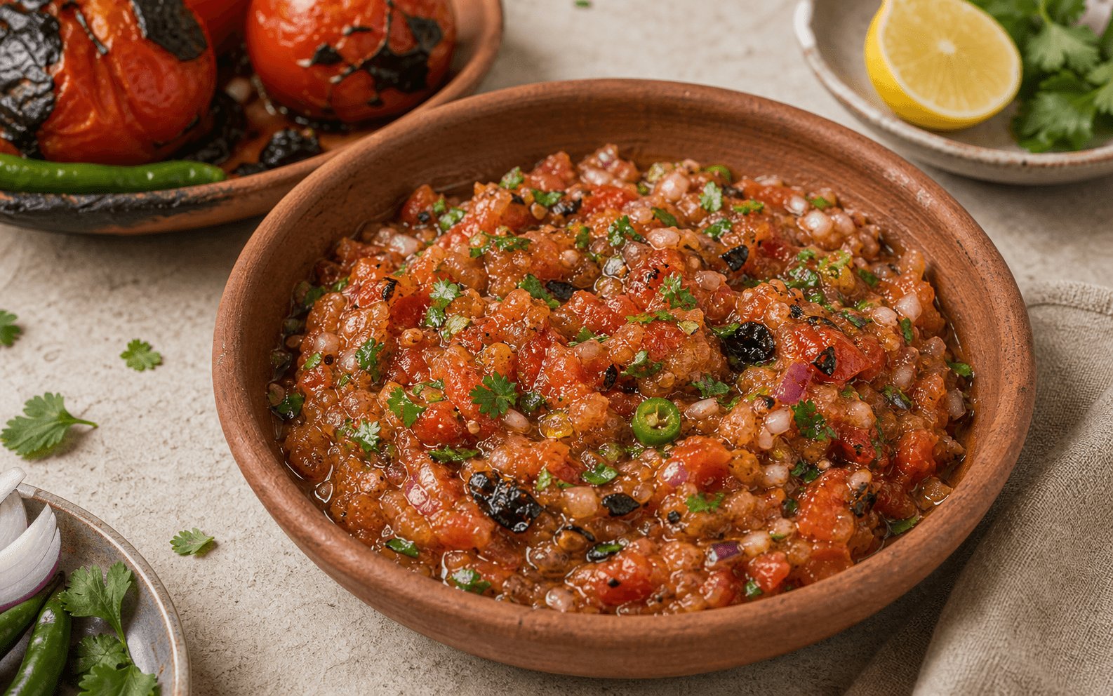 Tamatar Chokha vegetarian recipe